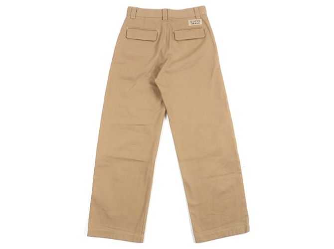 Calça de denim em algodão orgânico com logo GG em relevo da Gucci - vista 2