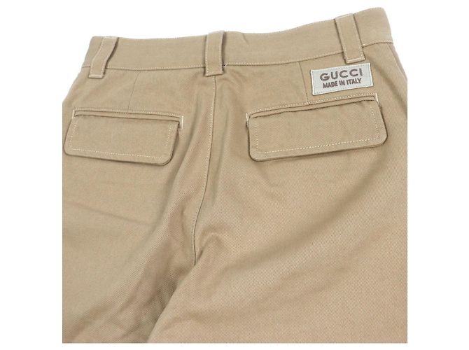 Calça de denim em algodão orgânico com logo GG em relevo da Gucci - vista 4