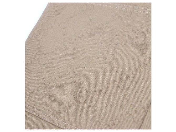 Calça de denim em algodão orgânico com logo GG em relevo da Gucci - vista 5