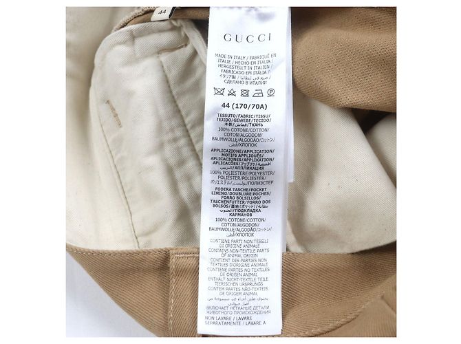 Calça de denim em algodão orgânico com logo GG em relevo da Gucci - vista 8