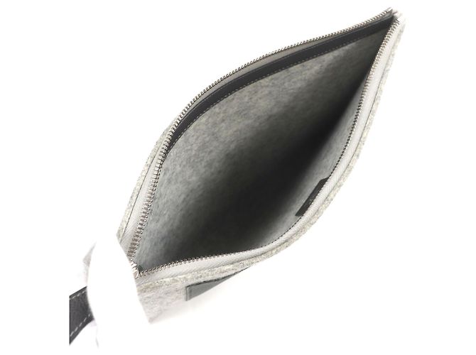 Borsa in feltro TOO DOO 29 di Hermès Marrone Grigio - vista 5
