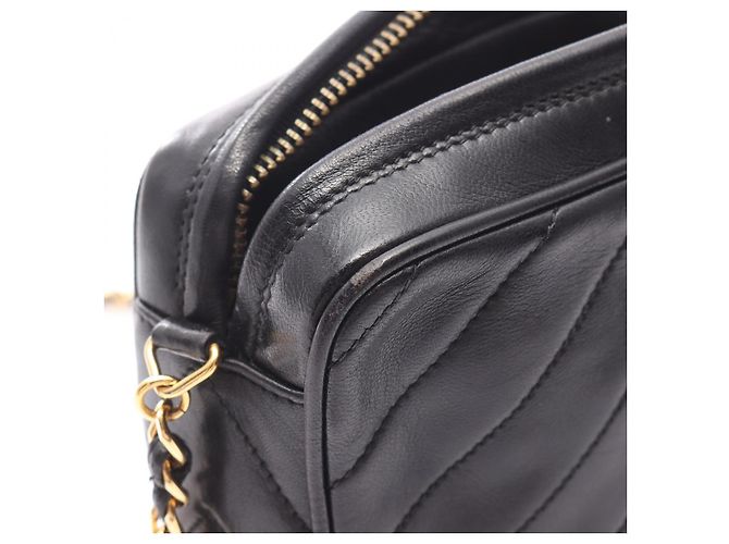 Timeless Borsa a Spalla in Pelle di Agnello Chanel Coco Mark Nero - vista 15