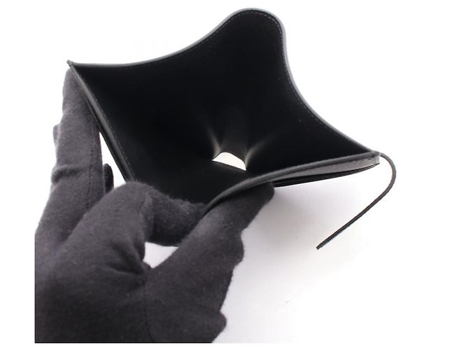 Billetera Compacta Béarn de Cuero Epsom Hermès Negro - vista 6