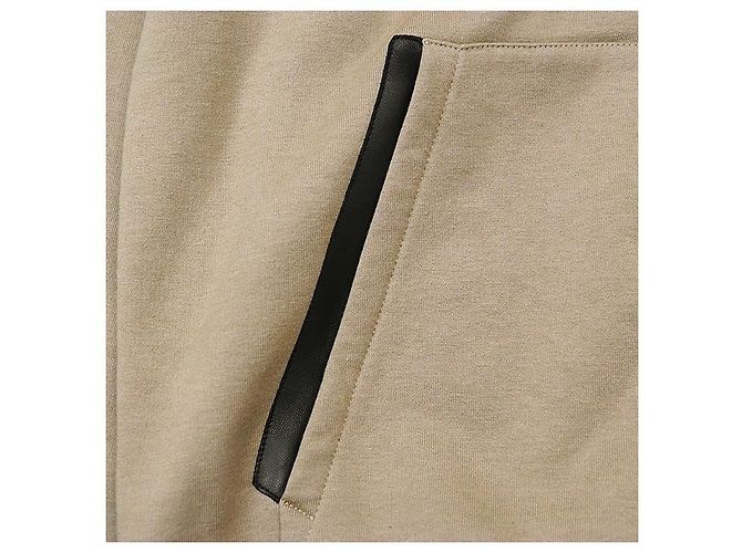 Trim Hoodie aus Cashmere-Mischung mit Lederbesatz von Hermès Braun Kamel - Ansicht 4