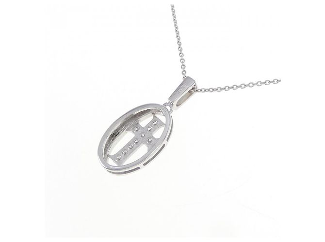 Autre Marque Collana con croce di diamante in oro bianco Au750 Argento - vista 4