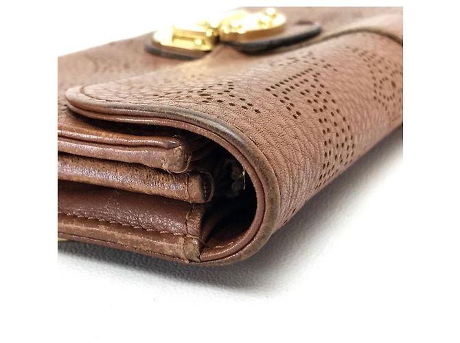 Cartera larga bifold Amelia Mahina de Louis Vuitton Castaño Coñac - vista 6