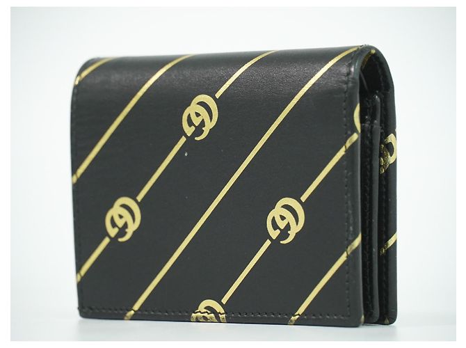 Billetera Gucci GG Marmont de cuero compacta Negro - vista 2