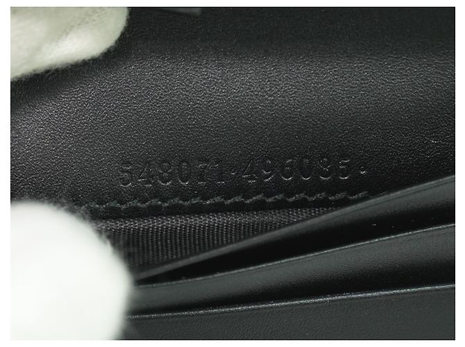 Billetera Gucci GG Marmont de cuero compacta Negro - vista 6