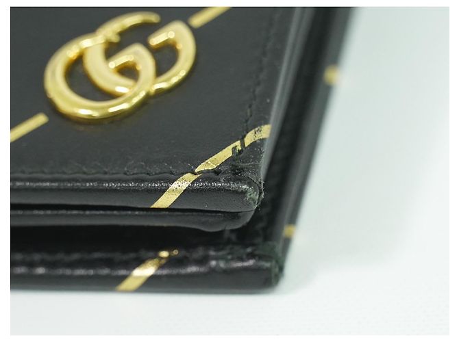 Billetera Gucci GG Marmont de cuero compacta Negro - vista 7
