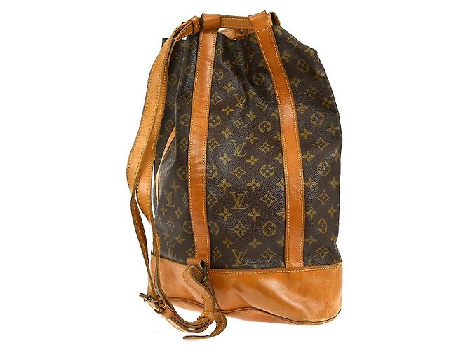 Zaino Randonnee Monogram in Canvas GM Louis Vuitton Marrone - vista 2