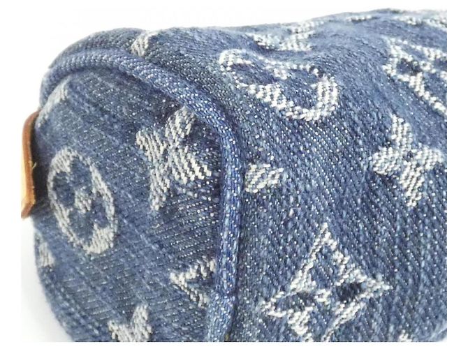 Pochette Speedy GM in Denim Monogram Louis Vuitton Blu - vista 2