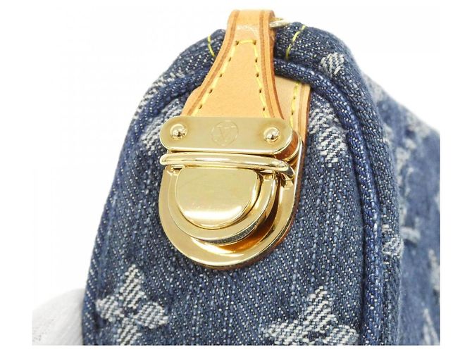 Pochette Speedy GM in Denim Monogram Louis Vuitton Blu - vista 3