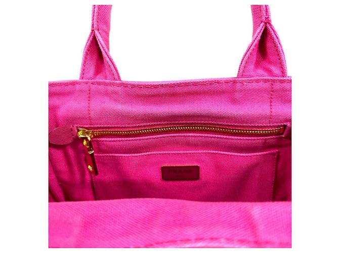 Borsa Prada Canapa Tote SS Rosa - vista 12