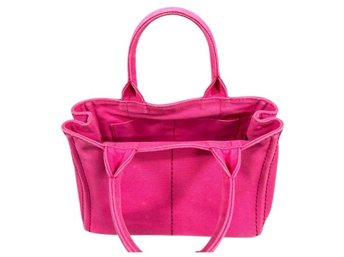 Borsa Prada Canapa Tote SS Rosa - vista 13