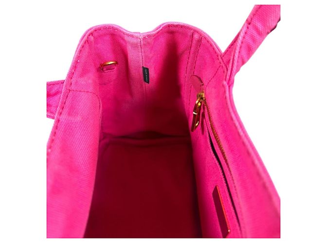 Borsa Prada Canapa Tote SS Rosa - vista 14