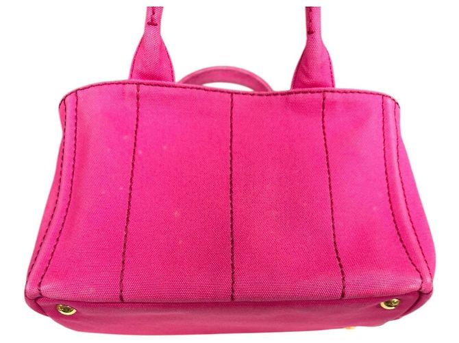 Borsa Prada Canapa Tote SS Rosa - vista 15