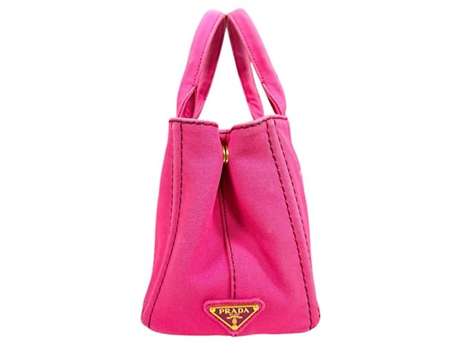 Borsa Prada Canapa Tote SS Rosa - vista 4