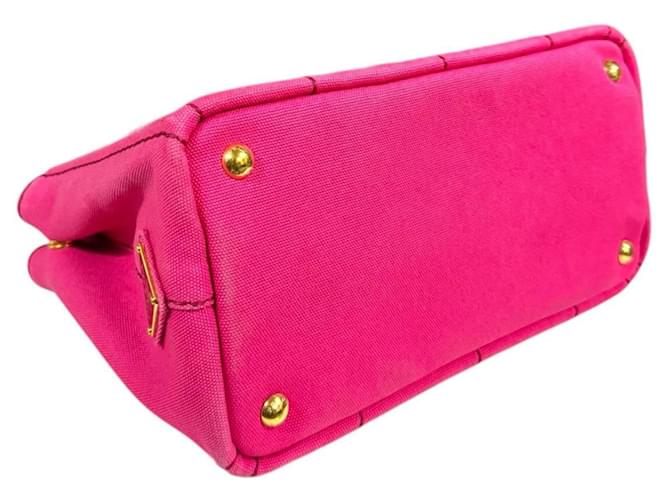 Borsa Prada Canapa Tote SS Rosa - vista 6