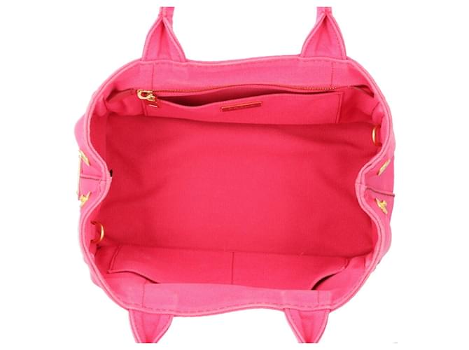 Borsa Prada Canapa Tote SS Rosa - vista 8