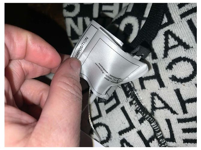 Cambon Chanel JACQUARD-LOGO-OVERALL Schwarz Weiß - Ansicht 17