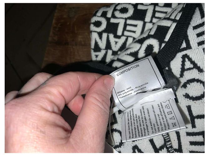 Cambon Chanel JACQUARD-LOGO-OVERALL Schwarz Weiß - Ansicht 19