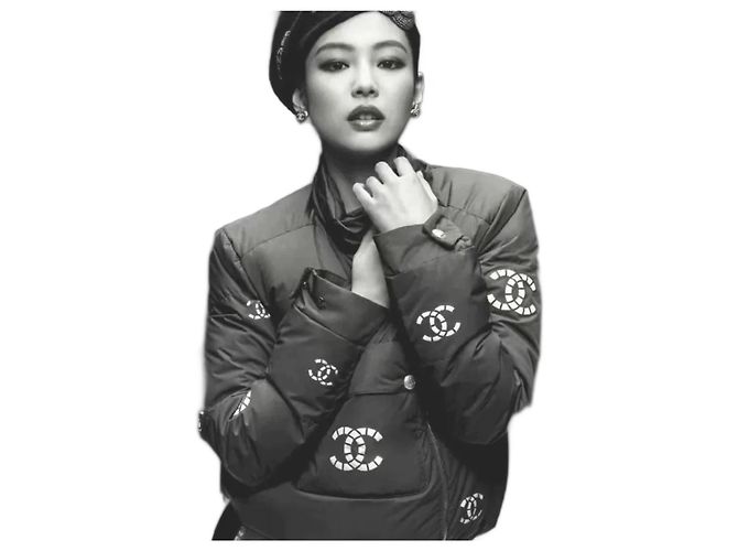 Chanel CC Pufferjacke Coco Neige 2021 Anthrazitgrau - Ansicht 2