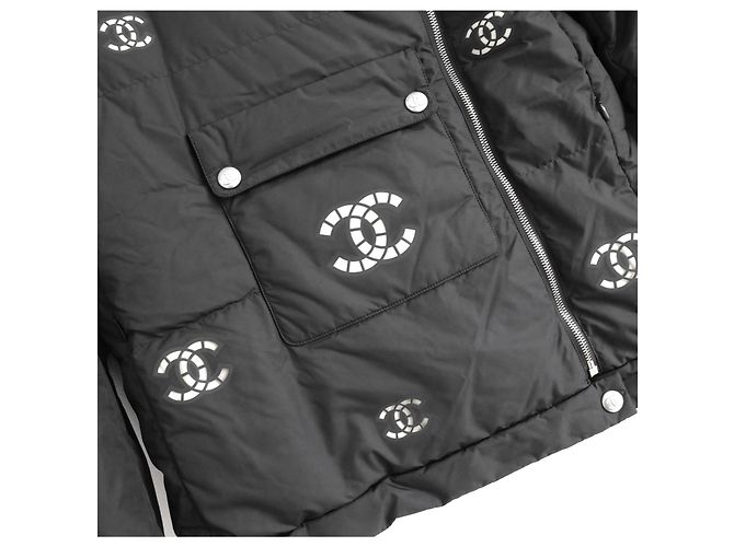 Chanel CC Pufferjacke Coco Neige 2021 Anthrazitgrau - Ansicht 6