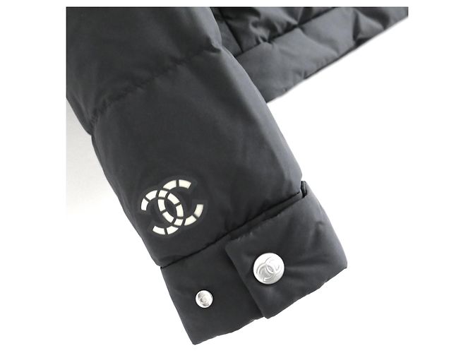Chanel CC Pufferjacke Coco Neige 2021 Anthrazitgrau - Ansicht 7
