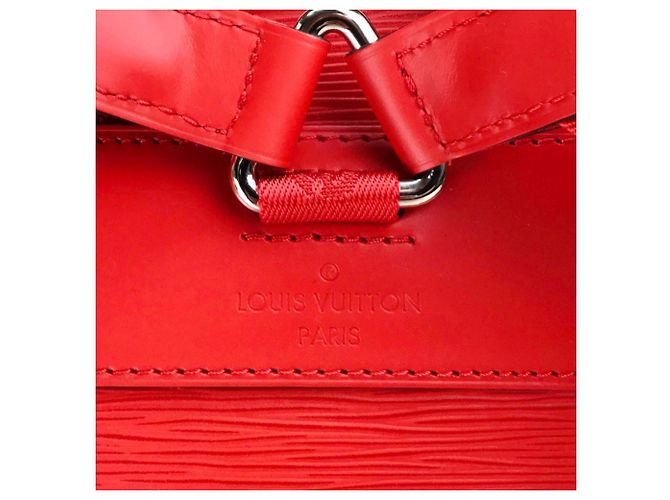 Zaino Christopher PM Epi Louis Vuitton x Supreme Rosso - vista 11