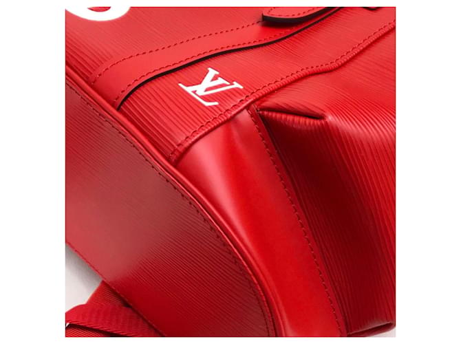 Zaino Christopher PM Epi Louis Vuitton x Supreme Rosso - vista 5