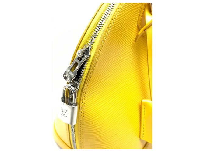 Louis Vuitton Epi Alma PM Tote Bag in Zitronengelb Golden - Ansicht 7