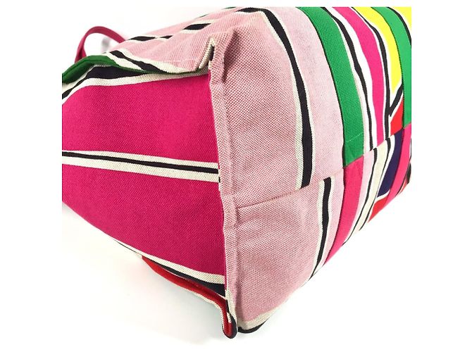 Hermès Mehrfarbige Baumwoll-Tote-Tasche Mehrfarben - Ansicht 7