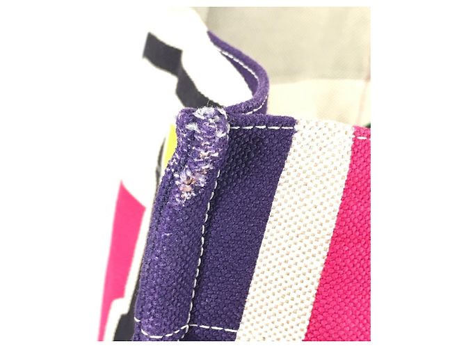 Hermès Mehrfarbige Baumwoll-Tote-Tasche Mehrfarben - Ansicht 8