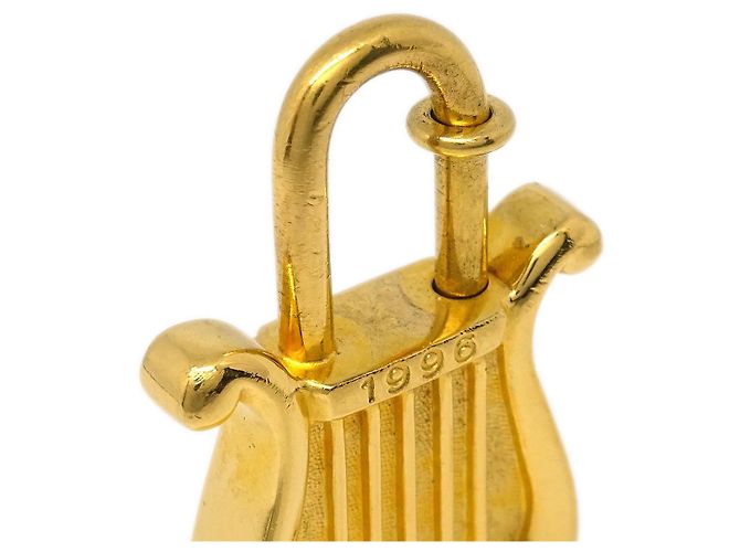 Lucchetto Harp Hermès 1996 Design Metallico Limitato D'oro - vista 3