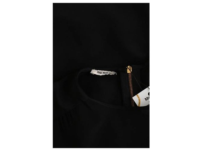 Miu Miu Black silk dress - view 5