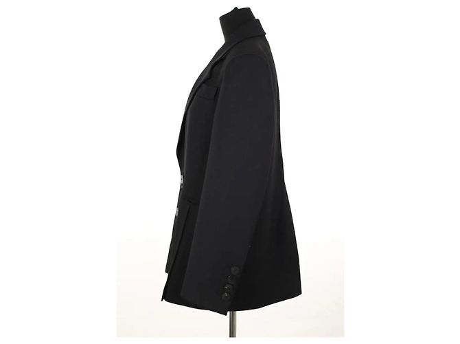 Autre Marque Schwarzer Wollblazer - Ansicht 3