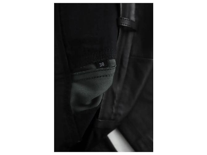 Zadig & Voltaire Pantalones rectos de cuero negro - vista 5