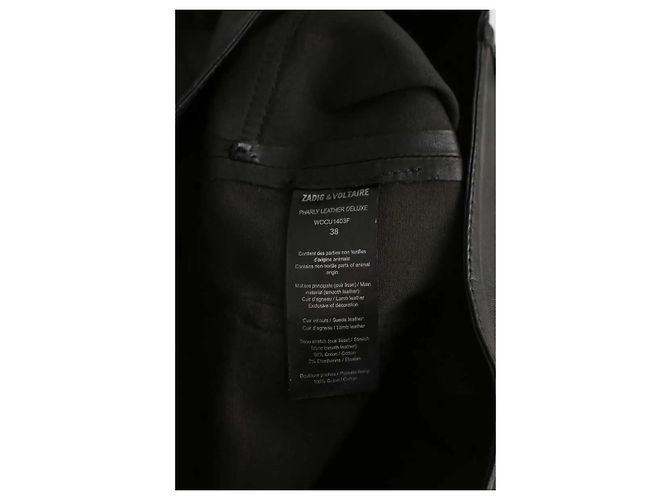 Zadig & Voltaire Schwarze Leder-Slim-Pants - Ansicht 6