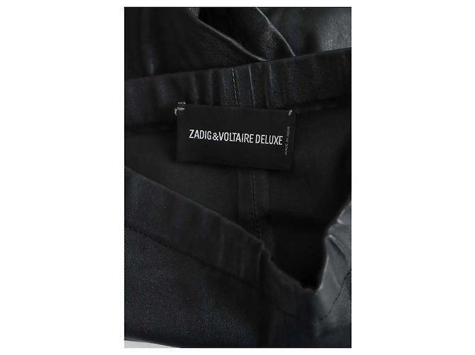 Zadig & Voltaire Black leather leggings - view 5