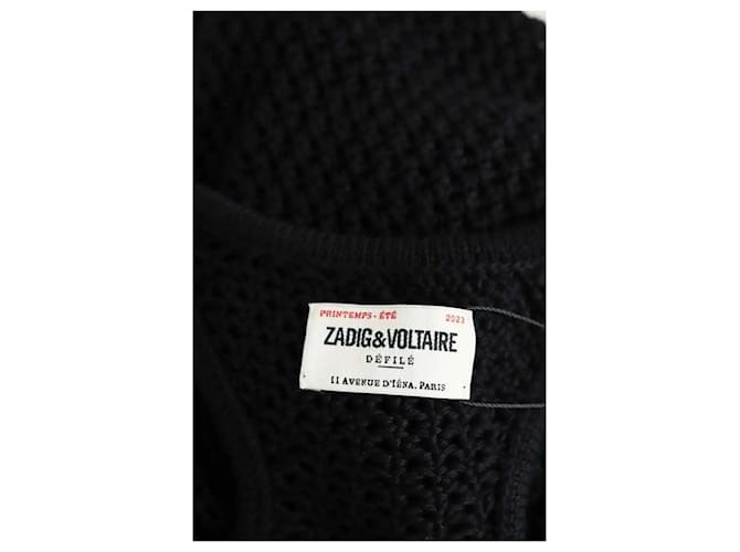 Zadig & Voltaire Vestido de algodón negro - vista 5