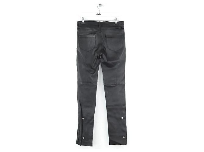 Zadig & Voltaire Pantalones slim Evrell deluxe en cuero negro - vista 3