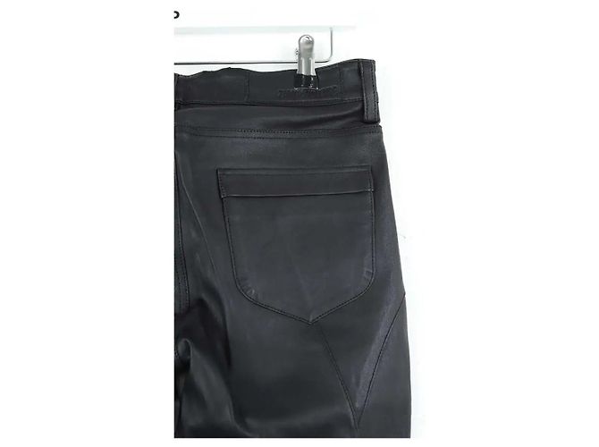 Zadig & Voltaire Pantalones slim Evrell deluxe en cuero negro - vista 4