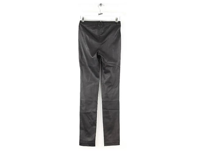 Zadig & Voltaire Leggings de cuero negro - vista 3