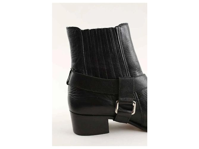 Zadig & Voltaire Schwarze Leder-Bikerstiefel - Ansicht 5