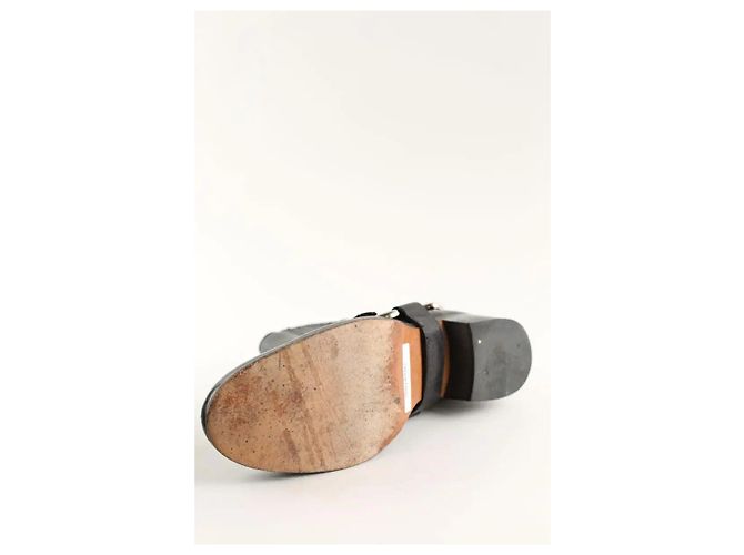 Zadig & Voltaire Schwarze Leder-Bikerstiefel - Ansicht 6