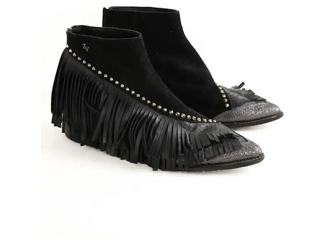 Zadig & Voltaire Botas de ante negro - vista 3