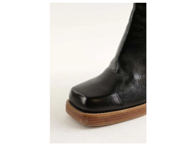 Zadig & Voltaire Schwarze Lacklederstiefel - Ansicht 5