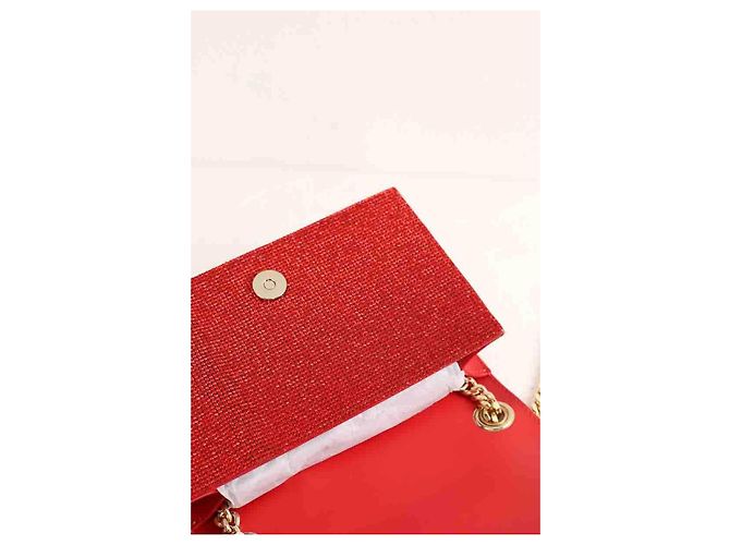 Autre Marque Borsa a tracolla in pelle rossa Rosso - vista 7