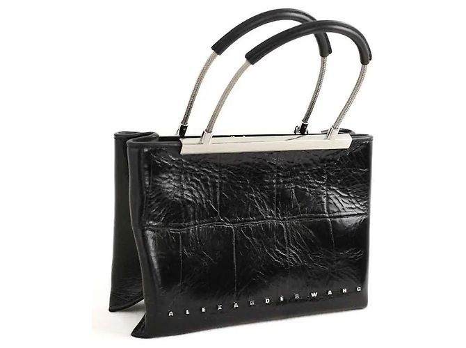 Alexander Wang Borsa in pelle nera Nero - vista 2