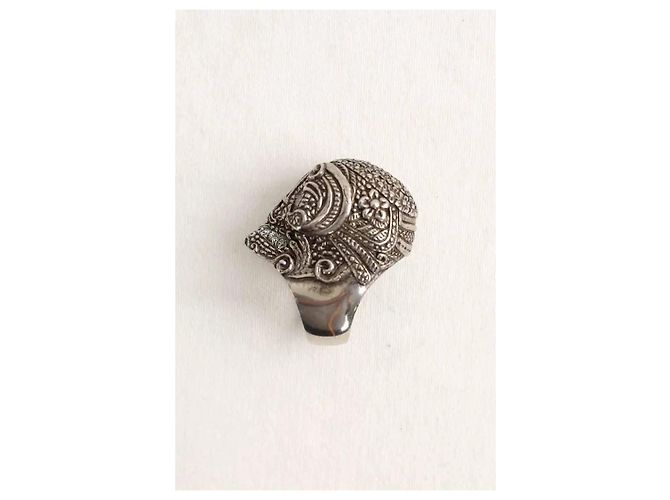 Zadig & Voltaire Silberner Ring Metall Größe 58 - Ansicht 2